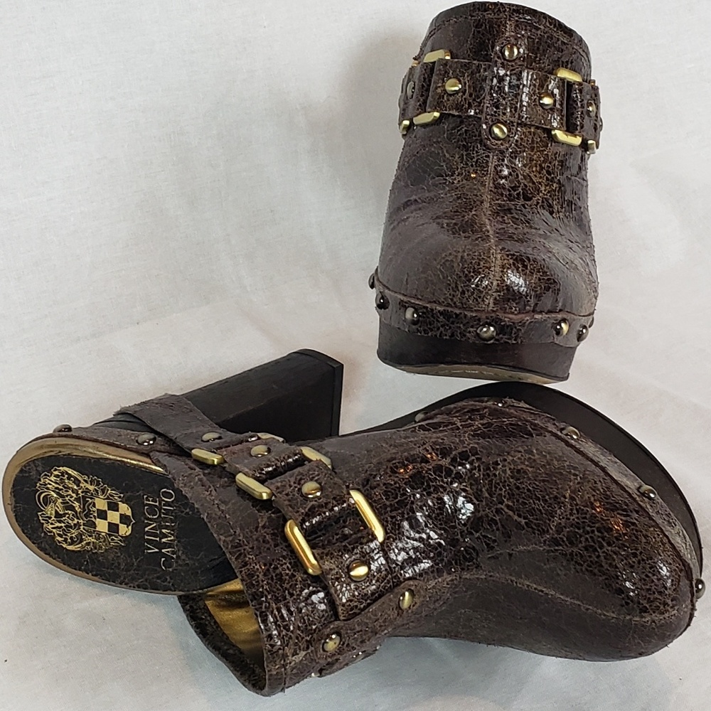 Vince Camuto Brown Clogs  size 8.5 EUC